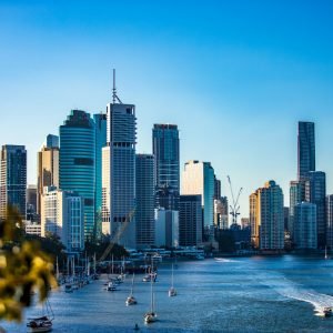 city skyline under clear blue sky during daytime